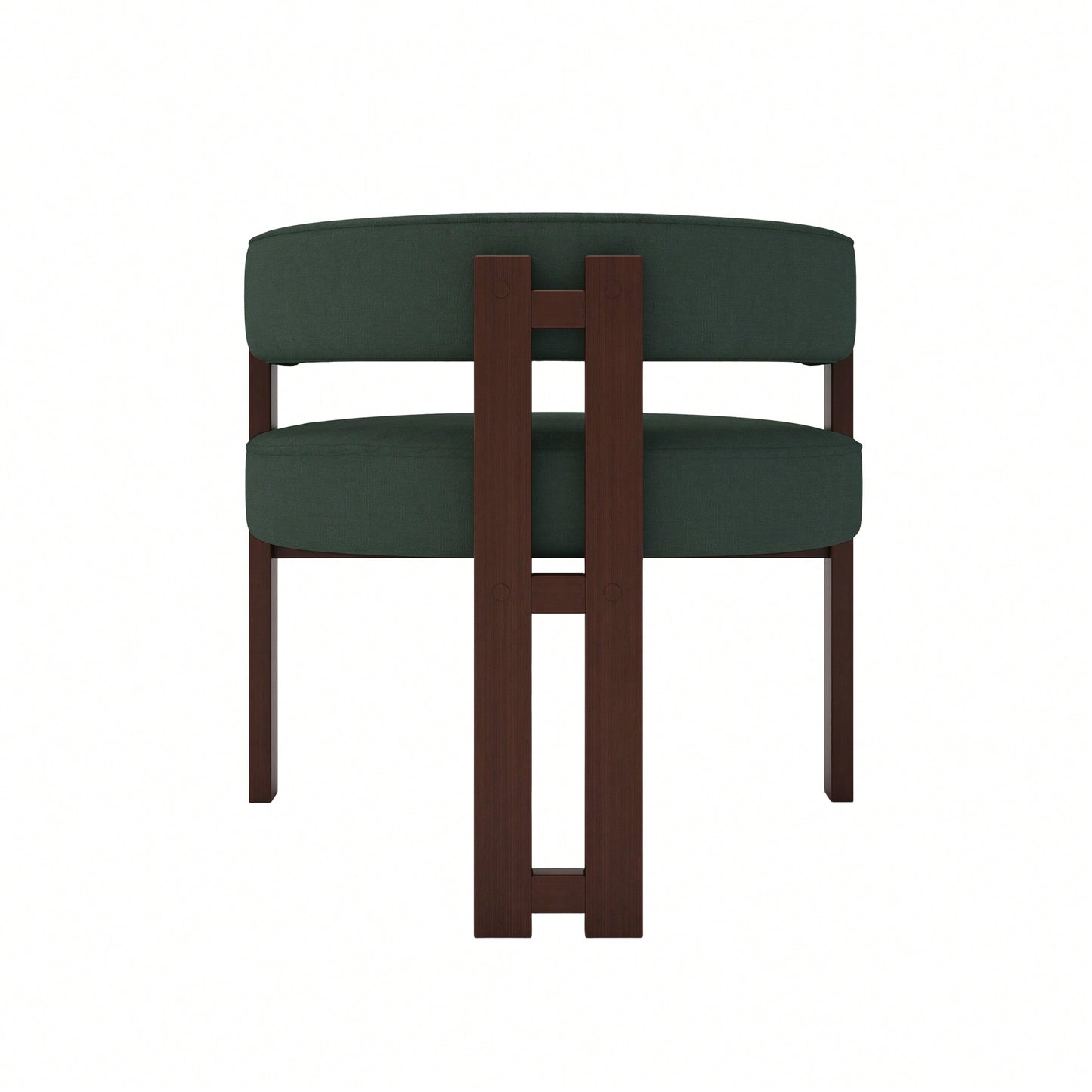 Set Of 2 Contemporary Teddy Upholstered Accent Chair With Open Back And Three Legs - Stylish Barrel Dining Chair For Living Room, Bedroom, Or Dining Room In Beige