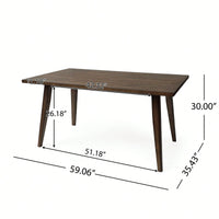 Stunning Brown Wood Dining Table - Elegant Design For Your Dining Room