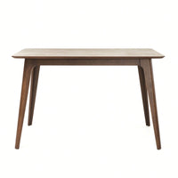 Elegant Walnut Dining Table With Sturdy Solid Wood Legs For Timeless Home Décor