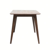 Elegant Walnut Dining Table With Sturdy Solid Wood Legs For Timeless Home Décor