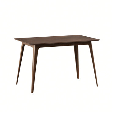 Elegant Walnut Dining Table With Sturdy Solid Wood Legs For Timeless Home Décor