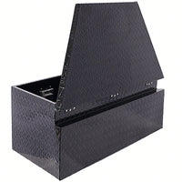 Heavy Duty 39 Inch Aluminum Tool Box For Truck Bed And Trailer Storage With Lock And Keys, Outdoor RV Organizer, Black 39x16.5x11.8 Inch