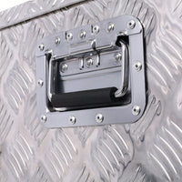 Heavy Duty 39 Inch Aluminum Tool Box For Truck Bed And Trailer Storage With Lock And Keys, Black Outdoor RV Organizer 39x13x10 Inch