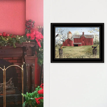 Framed Harbingers Of Spring Artwork In Black Frame For Home Decor