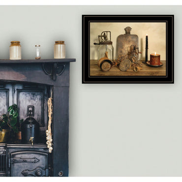 Sweet Cream Butter Framed Print With Black Frame For Rustic Kitchen Decor