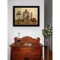Sweet Cream Butter Framed Print With Black Frame For Rustic Kitchen Decor