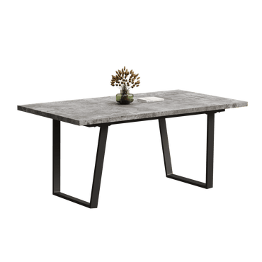 Modern 62.9-Inch Rectangular Wooden Dining Table For 6 People Ideal For Kitchen And Dining Rooms