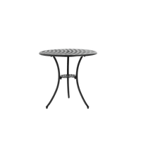 Elegant 3 Piece Outdoor Bistro Set With Cushions, Cast Aluminum Table And Chairs, All Weather Patio Furniture With Umbrella Hole, Ideal For Garden And Balcony