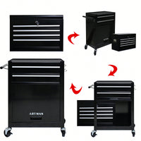 High Capacity Rolling Tool Chest With Wheels And 6 Spacious Drawers For Convenient Tool Storage