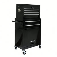 High Capacity Rolling Tool Chest With Wheels And 6 Spacious Drawers For Convenient Tool Storage