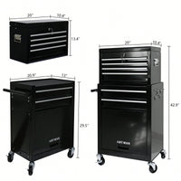 High Capacity Rolling Tool Chest With Wheels And 6 Spacious Drawers For Convenient Tool Storage