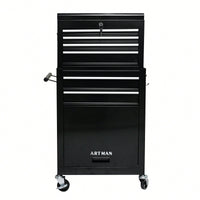 High Capacity Rolling Tool Chest With Wheels And 6 Spacious Drawers For Convenient Tool Storage