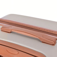 Lightweight Durable Hardshell Luggage Set 3 Pieces With Spinner Wheels And TSA Lock In Light Brown 20 24 28 Inch