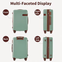 4 Piece Lightweight Luggage Set With Compression Packing Cubes Expandable Spinner Wheels And TSA Lock 16in 20in 24in 28in