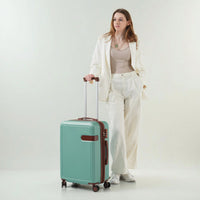 4 Piece Lightweight Luggage Set With Compression Packing Cubes Expandable Spinner Wheels And TSA Lock 16in 20in 24in 28in