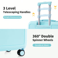 4 Piece Lightweight Luggage Set With Compression Packing Cubes Expandable Spinner Wheels And TSA Lock 16in 20in 24in 28in
