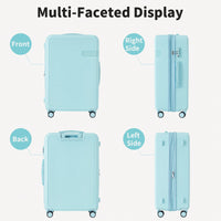 4 Piece Lightweight Luggage Set With Compression Packing Cubes Expandable Spinner Wheels And TSA Lock 16in 20in 24in 28in
