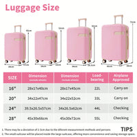 4 Piece Lightweight Luggage Set With Compression Packing Cubes Expandable Spinner Wheels And TSA Lock 16in 20in 24in 28in