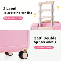 4 Piece Lightweight Luggage Set With Compression Packing Cubes Expandable Spinner Wheels And TSA Lock 16in 20in 24in 28in