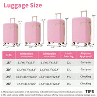 4 Piece Lightweight Luggage Set With Compression Packing Cubes Expandable Spinner Wheels And TSA Lock 16in 20in 24in 28in