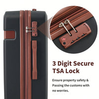 4 Piece Lightweight Luggage Set With Compression Packing Cubes Expandable Spinner Wheels And TSA Lock 16in 20in 24in 28in