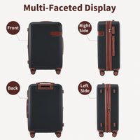 4 Piece Lightweight Luggage Set With Compression Packing Cubes Expandable Spinner Wheels And TSA Lock 16in 20in 24in 28in
