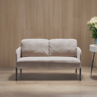 Polyester Fabric Loveseat Sofa For Small Spaces Comfortable Couch For Living Room Bedroom Office Apartment