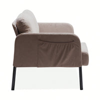 Polyester Fabric Loveseat Sofa For Small Spaces Comfortable Couch For Living Room Bedroom Office Apartment