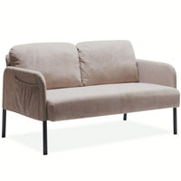 Polyester Fabric Loveseat Sofa For Small Spaces Comfortable Couch For Living Room Bedroom Office Apartment