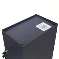 Large Lockable Parcel Drop Box With Floor Slot For Secure Mail Delivery - Black