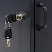 Large Lockable Parcel Drop Box With Floor Slot For Secure Mail Delivery - Black