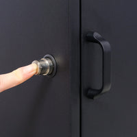 Large Lockable Parcel Drop Box With Floor Slot For Secure Mail Delivery - Black