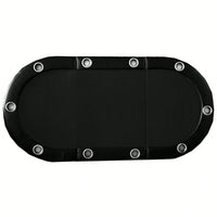Tri-Fold Folding Poker Table Top For 10 Players Texas Holdem And Blackjack Casino Game Blue