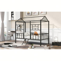 Twin Metal Bed Frame With Slatted Support No Box Spring Required White Finish