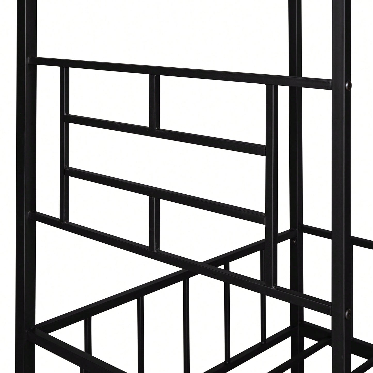 Twin Metal Bed Frame With Slatted Support No Box Spring Required White Finish