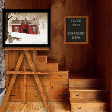 Framed Winter Landscape Wall Art For Modern Home Decor, Perfect For Living Room, Bedroom And Farmhouse Decoration