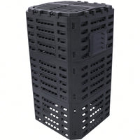 Large 132 Gallon Plastic Compost Bin For Easy Outdoor Composting And Fertile Soil Creation