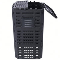 Large 132 Gallon Plastic Compost Bin For Easy Outdoor Composting And Fertile Soil Creation