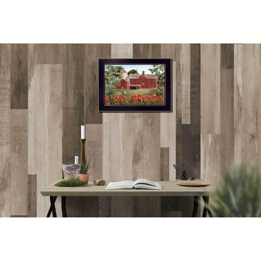 Framed Summer Days Wall Art Ready To Hang Black Frame Decor