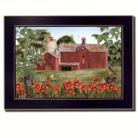 Framed Summer Days Wall Art Ready To Hang Black Frame Decor