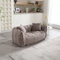 High Resilience Foam Soft Beanbag Chair For Two - Comfortable Square Recliner Sofa Perfect For Gaming, Reading, And TV Watching