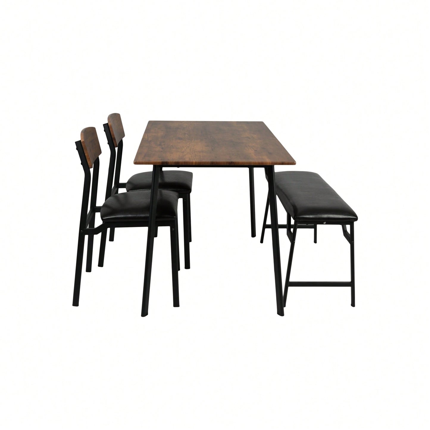 4 Piece Modern Dining Table Set With Chairs For Stylish Dining Room Decor