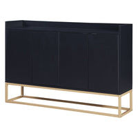 Elegant Modern Sideboard Buffet Cabinet with Ample Storage for Dining Room Entryway Black