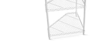 6 Tier Corner Wire Shelf Rack Adjustable Metal Heavy Duty Free Standing Storage Display for Bathroom Living Room Kitchen White