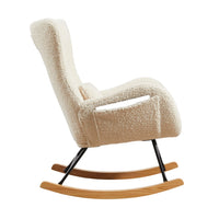 Modern Rocking Chair With High Backrest