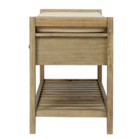Shoe Rack with Cushioned Seat and Drawers Multipurpose Entryway Storage Bench Gray Wash