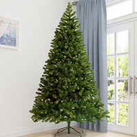 6ft Pre-Lit Artificial Christmas Tree - Hinged Design with Foldable Stand for Easy Setup