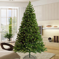 6ft Pre-Lit Artificial Christmas Tree - Hinged Design with Foldable Stand for Easy Setup