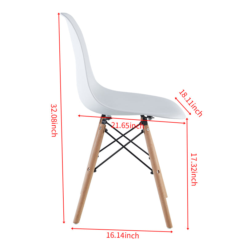 Set of 4 Chairs KD Leg