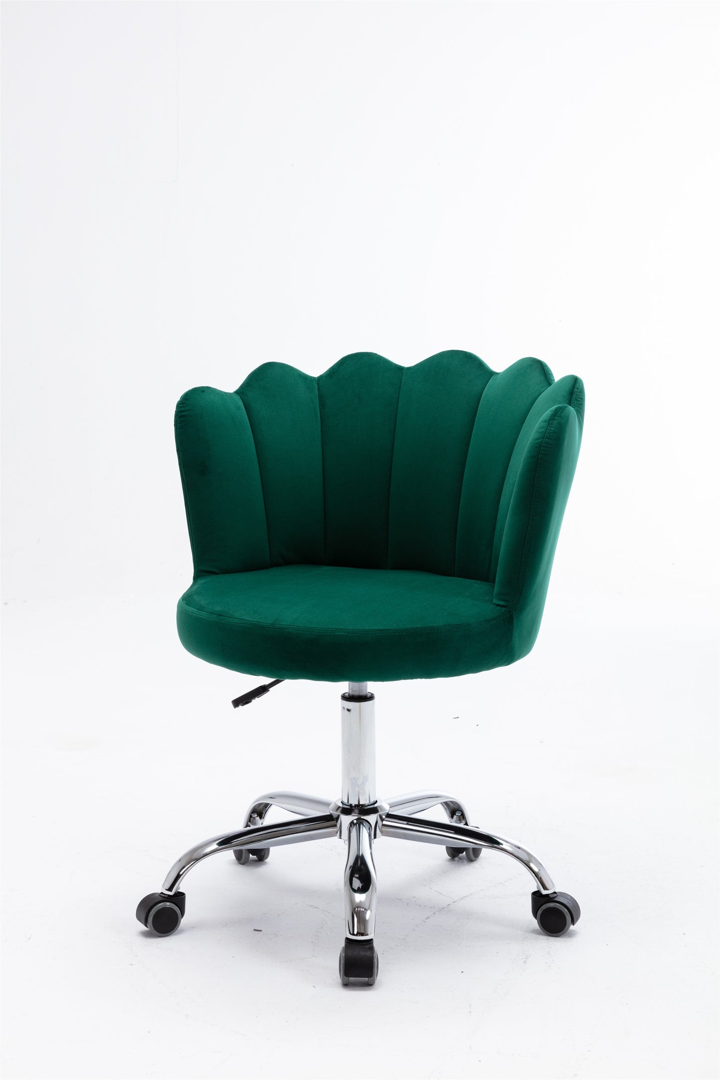 Velvet Home Office Chair with Silver Base